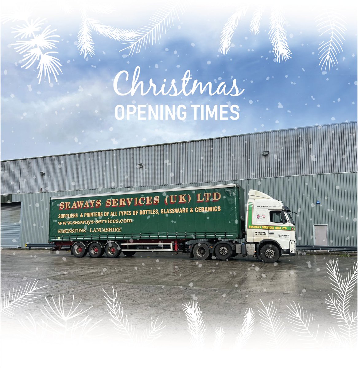 Our offices will be closed from 3pm Friday 22nd December until 8am Tuesday 2nd January 🎄🎅 
For any urgent enquiries &amp; orders, please contact as soon as possible. 01282683900 ☎
Transport will still be operational throughout the festive period. Transport enquires - 07973883932