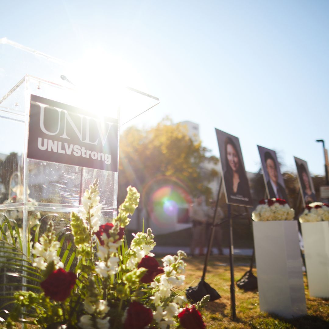 We are incredibly grateful for the love, support, and strength of our UNLV family and the Las Vegas and Nevada community during these past few weeks. Take care of yourself and each other, and know you are not alone. Together, we are #UNLVStrong.