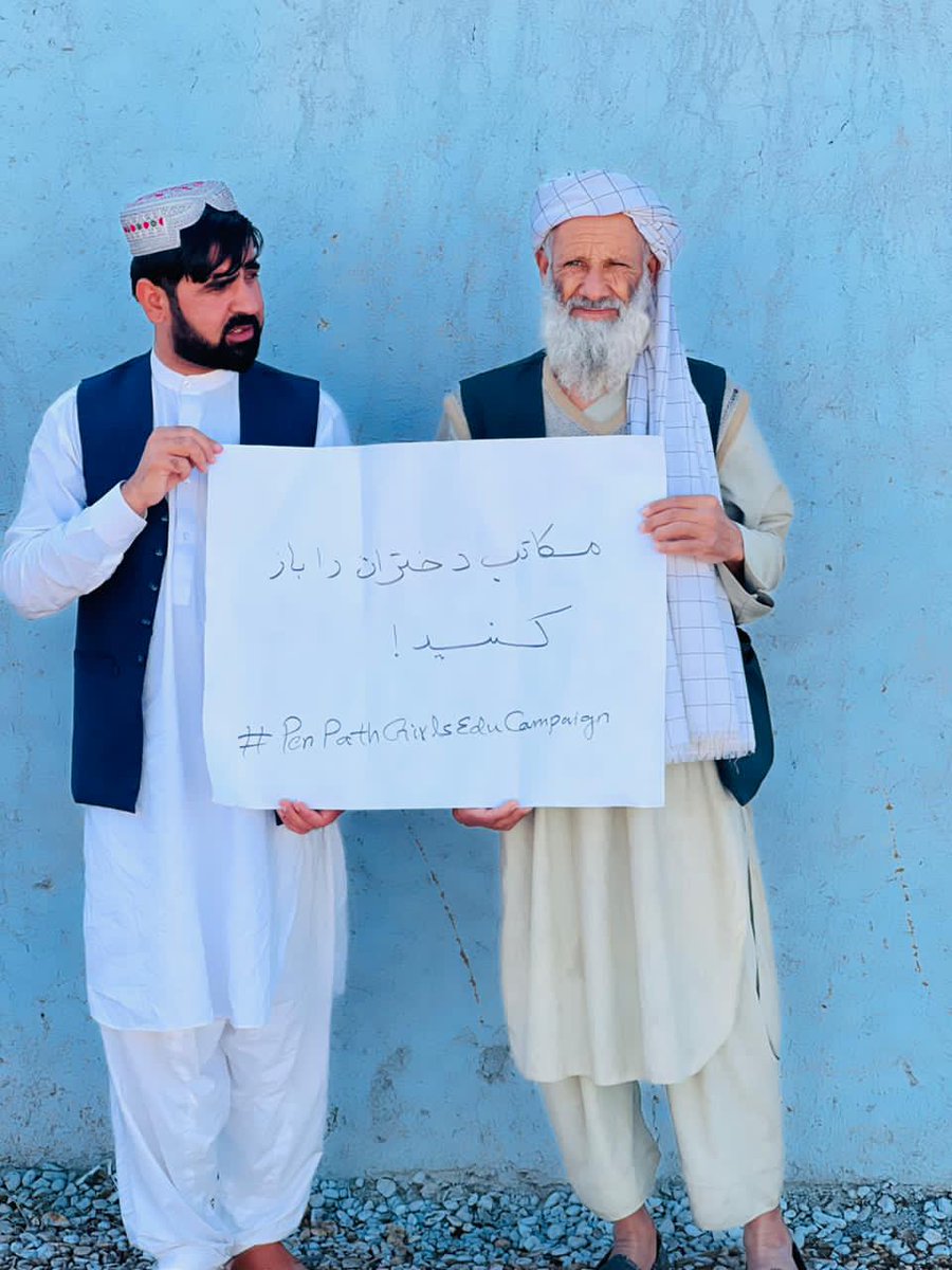 #Matiullahwesa and his ⁦<a href="/PenPath1/">PenPath قلم لار</a>⁩ team visited villages all over Afghanistan, held meetings with tribal elders and encouraged them to work towards opening girls schools.
#EduHeroMatiullahWesa #EducationForAll #Girlseducation