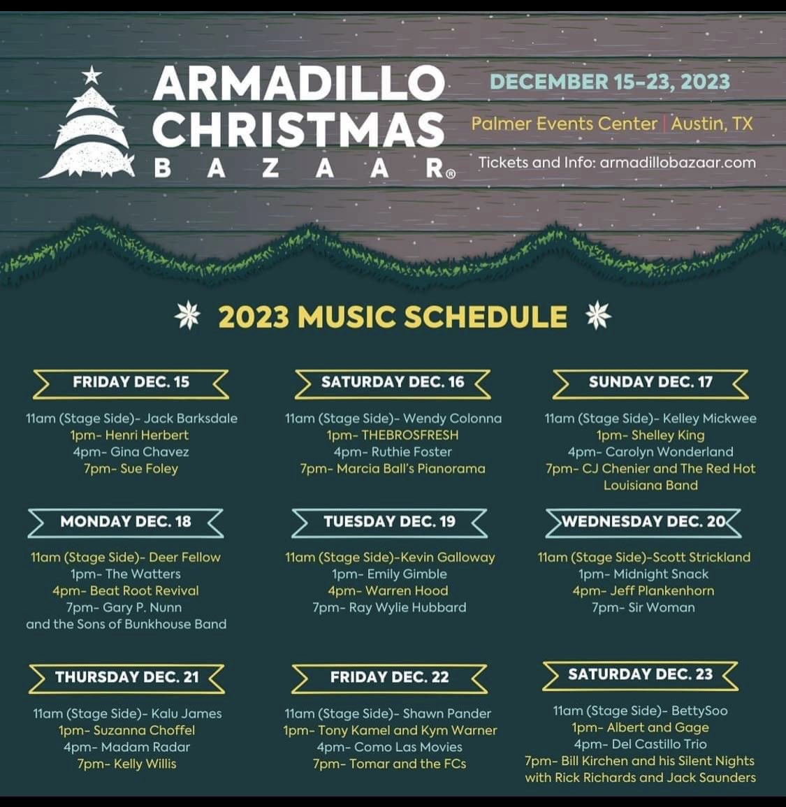 IamSinCo's tweet photo. #Music lineup 900 Barton Springs Rd https://t.co/lB4CHcmseR