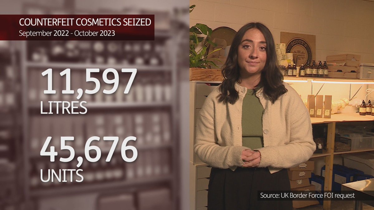 Shoppers are being warned against buying counterfeit cosmetics in the lead up to Christmas. In the last year, over 45,000 fake beauty products and perfumes were caught being illegally shipped into the UK. I’ve been finding out more for tonight’s @STVNews at Six.