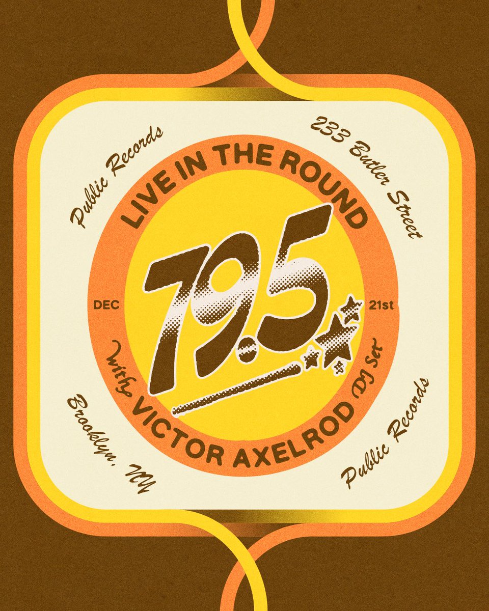 PLAYING at PUBLIC RECORDS this Thursday 12/21 IN THE ROUND, GUEST DJ <a href="/VictorAxelrod/">Victor Axelrod</a> Doors at 7, Show 8 sharp