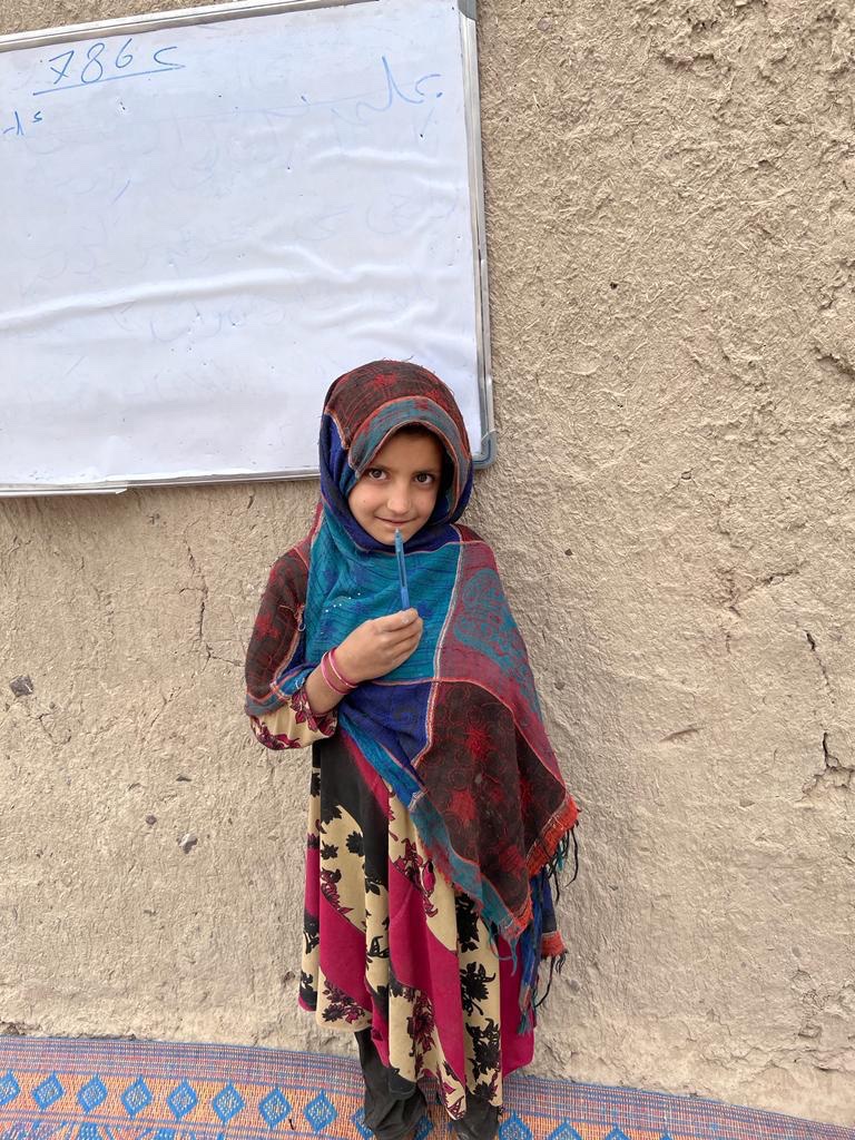 Zarmina is learning in one of those home schools that were set up by #Matiullahwesa in areas of the country where no girls school existed before. 
<a href="/PenPath1/">PenPath قلم لار</a> was the only hope for remote, war stricken areas #EduHeroMatiullahWesa #PenPathVoulnteers