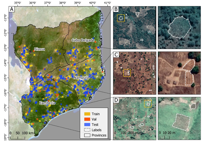 Smallholder field delineation based on #earthobservation & #deeplearning is challenged by a need for more training data.   

Pseudo-labels support domain adaptation across geographies & sensors.  

Pre-print led by Dr. Rufin arxiv.org/abs/2312.08384 

#computervision #eochat