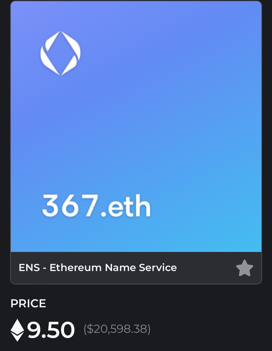 ishmilly's tweet photo. Listed my 3 digit .eth for sale
Paying a $640 renewal is goofy.
Yall got me f’d up! https://t.co/hsCj5kJwEi
