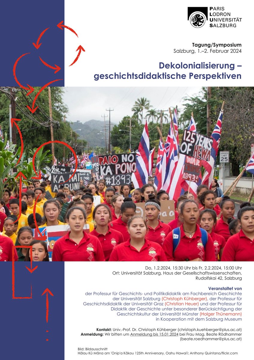 'Dekolonialisierung - geschichtsdidaktische Perspektiven' am 1. & 2. Februar 2024 in Salzburg...