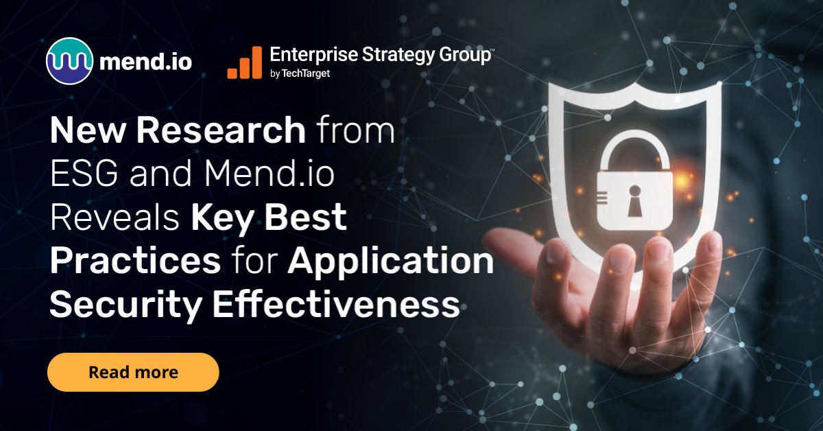 Only 41% of companies are very confident in their ability to manage the security risks associated with #OpenSource software components. In our research report with @esg_global, we reveal important best practices to keep your organization secure ➡️ go.mend.io/3QoXvYp