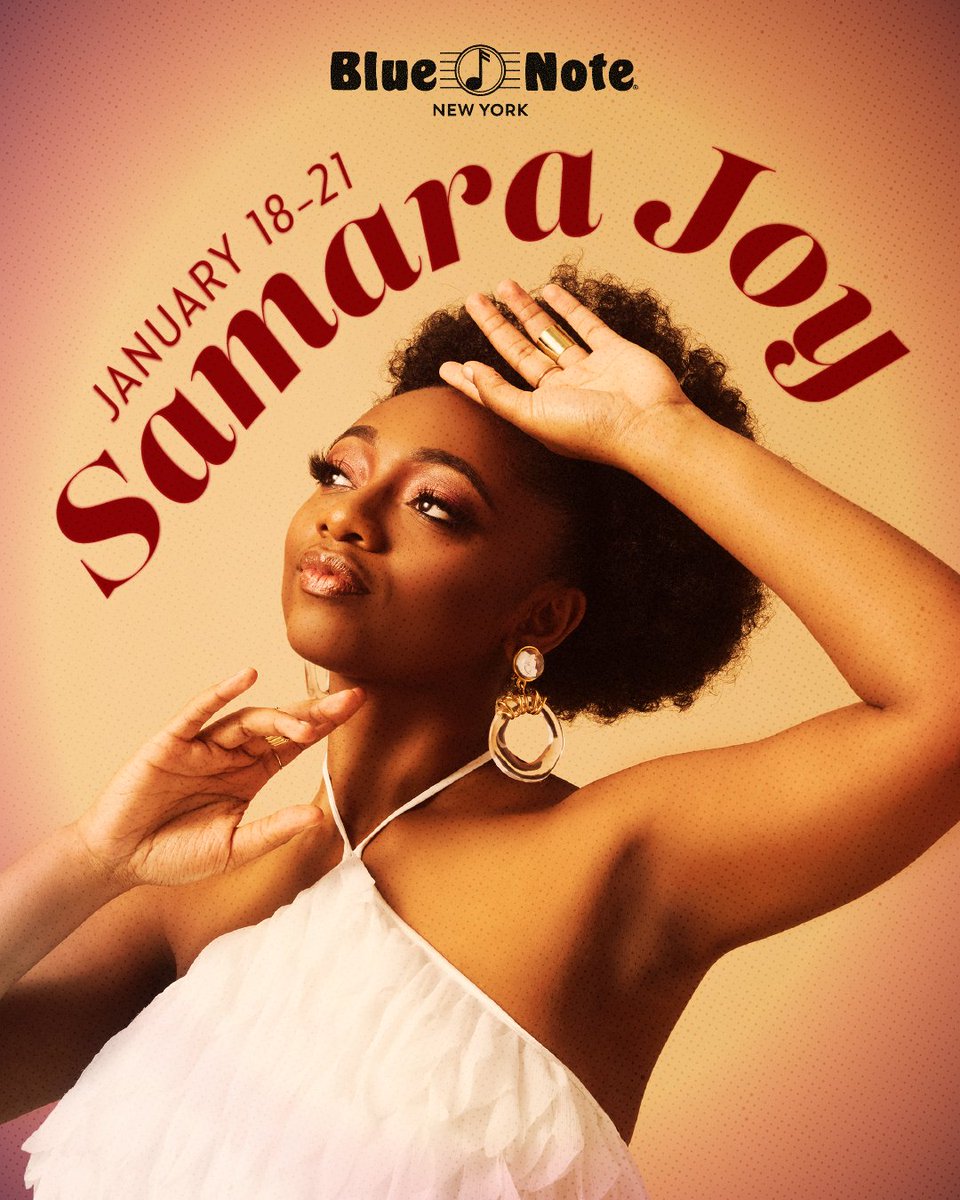 We are excited to have the one and only Grammy award winning songstress Samara Joy grace the Blue Note stage again Jan 18-21! These shows are going to be really special! Tickets are on sale now! bluenotejazz.com/nyc/shows/?eid…