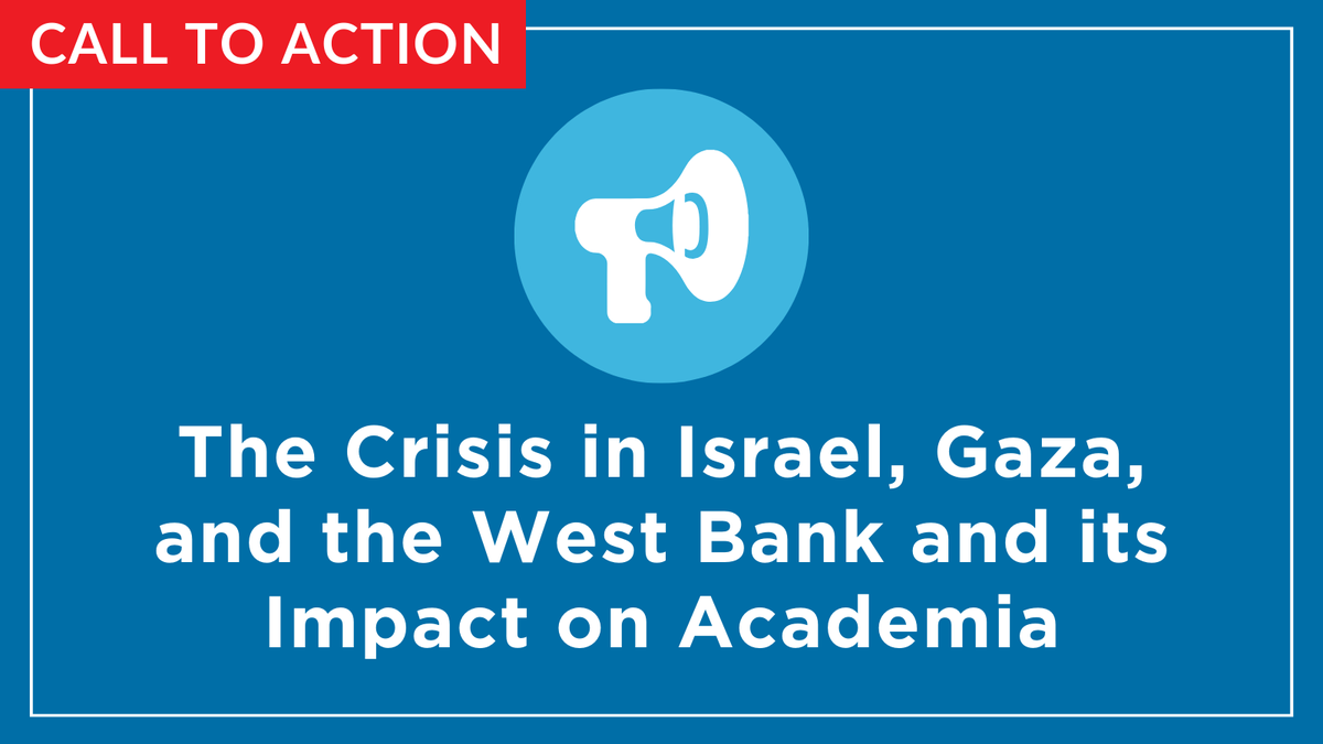 #HigherEd communities are suffering from violence, insecurity, and threats to #AcademicFreedom in connection with the crisis in Israel, Gaza, and the West Bank. Read SAR's call to support at-risk scholars, protect higher ed, and safeguard academic freedom: scholarsatrisk.org/2023/12/call-t…