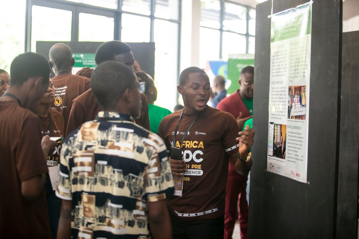 On 26th November, 2023, our co- founder and head of operations at MyBelle, Abdulhammed Babatunde @hopeyemibabz had the opportunity to present our works as one of the five exceptional uouths of the Youth Pre-Conference of Africa CDC @AUBingwa selected for poster presentations.