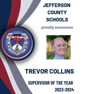 Trevor Collins, Supervisor of Data and Accountability, has been named the 2023-2024 Supervisor of the Year for Jefferson County Schools. Congratulations and thank you for all that you do for our students, faculties, schools, and community!
jc-tn.net/news/community…