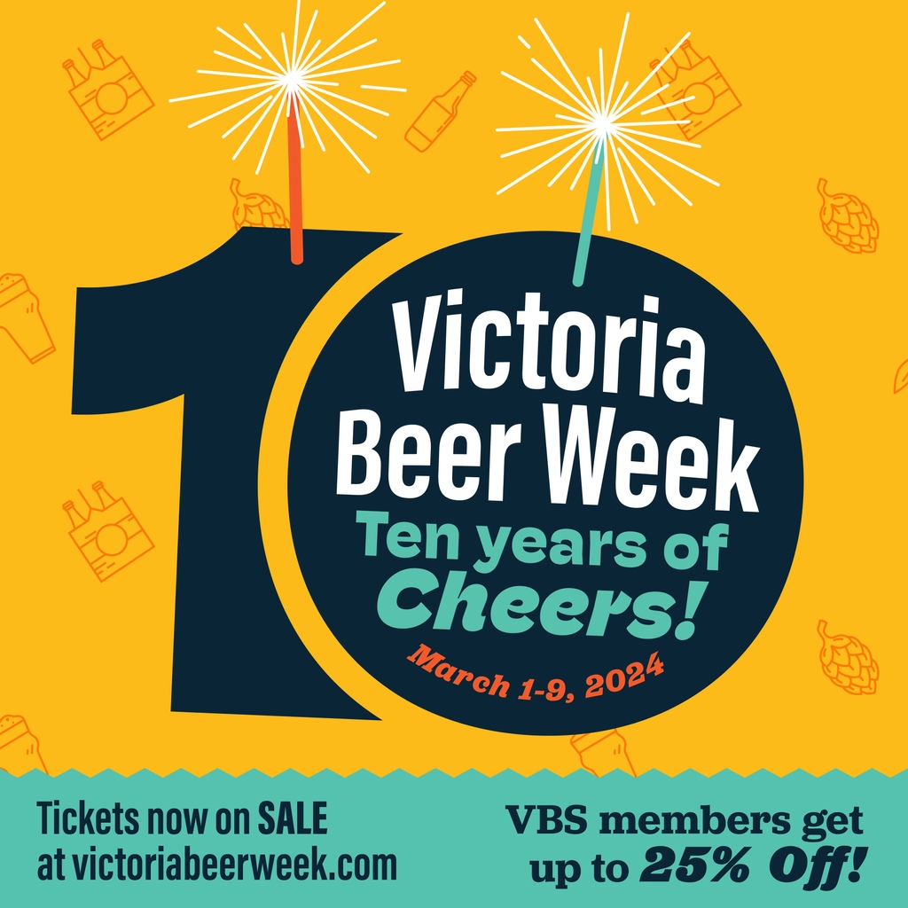 🥳Tickets to the Victoria Beer Week FINALE event are on sale NOW! 🎟️Go to VictoriaBeerWeek.com to get your tickets to our finale event on March 9, 2024. 🍺VBS members get an awesome discount. You can learn more about becoming a member at our website. #VicBeerWeek #VBS #VBW