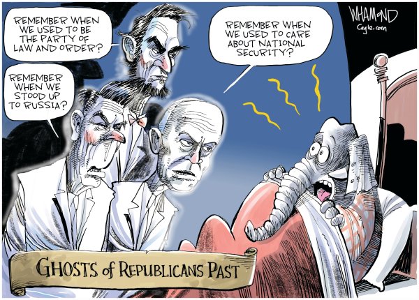 Ghosts of Republicans past... apologies to Charles Dickens #AChristmasCarol #Scrooge