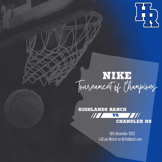 GAME DAY ‼️ Head over to BeTheBeast.com to watch your Falcons take on Chandler HS this afternoon I’m the first round of the Nike Tournament of Champions in Phoenix, AZ. #GoRanch