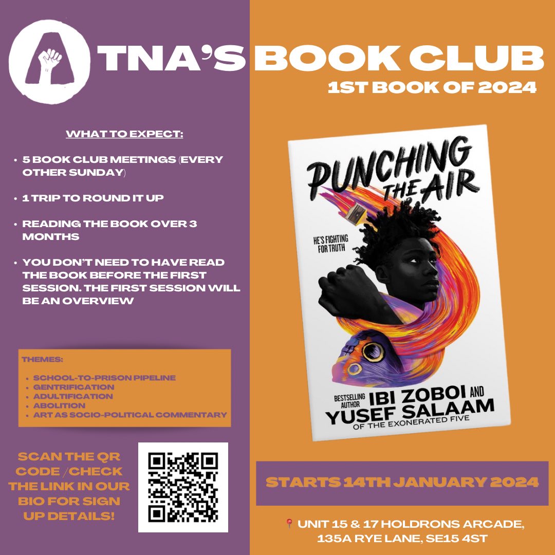 We’ll be launching our 📚BOOK CLUB📚 in January. Our book club aims to be accessible, enriching and to reference media such as film, podcasts and art. For more info/how to register interest, please click the link in our bio or scan the code below.