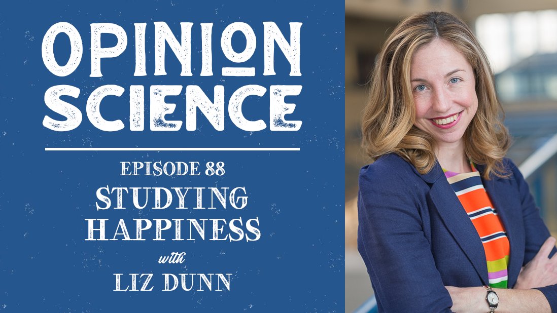 Ep 88! @DunnHappyLab shares her work on the experiences that boost people's happiness, including a recent analysis of the research on popular recommendations for being happier. Apple: podcasts.apple.com/us/podcast/88-… Spotify: open.spotify.com/episode/09nbb3… Web: opinionsciencepodcast.com/episode/studyi…