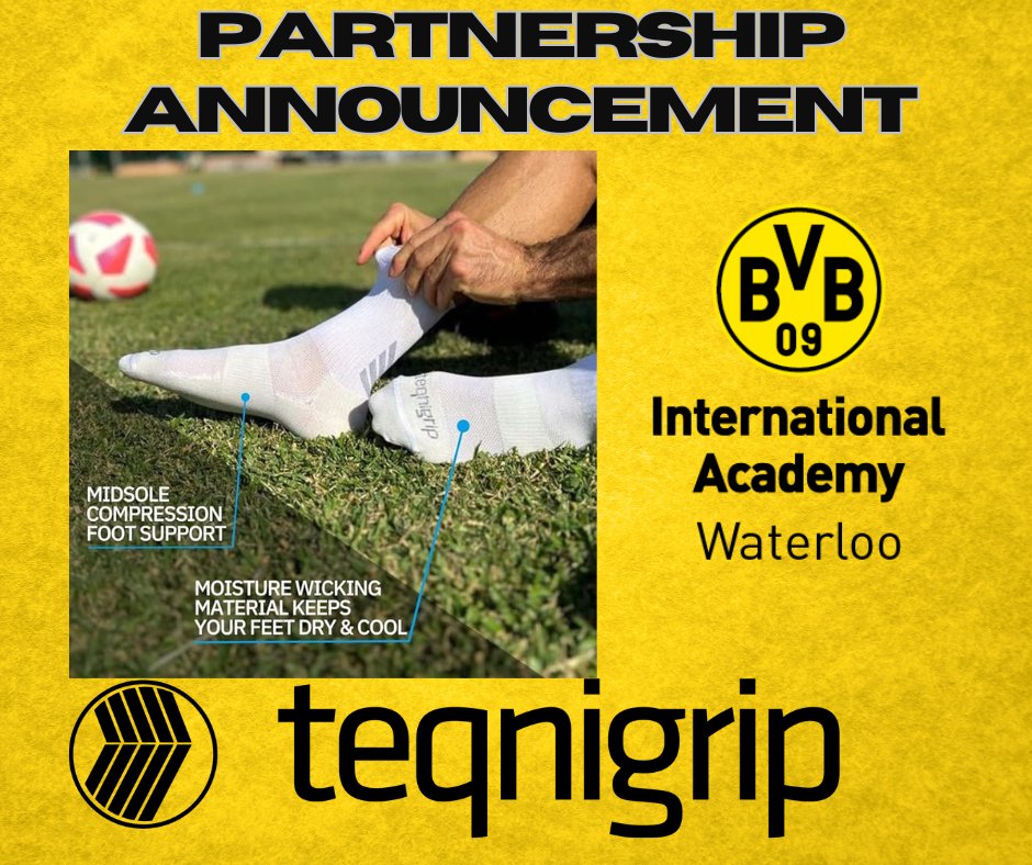 BVB IA Waterloo (@bvbiawaterloo) on Twitter photo NEW PARTNERSHIP ANNOUNCEMENT.
BVB IA Waterloo is very pleased to share that Teqnigrip Socks is a new Club Partner and they have a great offer for BVB IA Waterloo athletes. You can now get their newest grip sock at a discounted price at the Club office. bvbinternationalacademy-waterloo.com/news_article/s…. NEW PARTNERSHIP ANNOUNCEMENT.
BVB IA Waterloo is very pleased to share that Teqnigrip Socks is a new Club Partner and they have a great offer for BVB IA Waterloo athletes. You can now get their newest grip sock at a discounted price at the Club office. bvbinternationalacademy-waterloo.com/news_article/s….