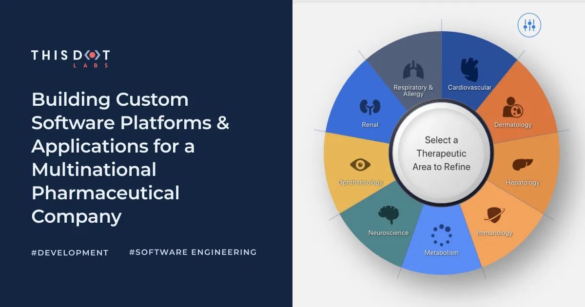 This Dot Labs partnered with a multinational pharmaceutical corporation to develop & finalize custom software platforms & applications. Our expertise led to exceptional development velocity, delivering three products faster & within budget. thisdot.co/case-study/pha…