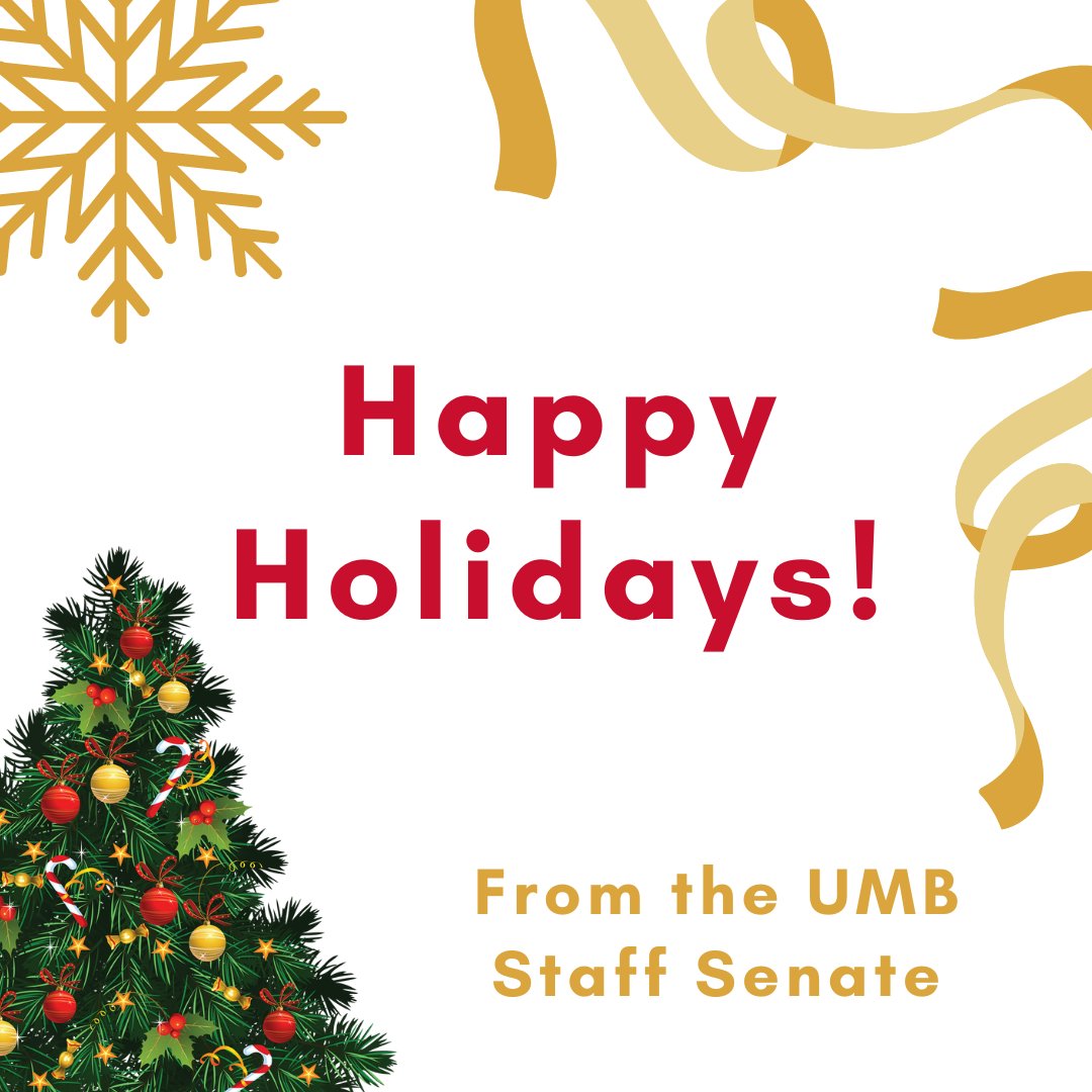 UMB Staff Senate (@umstaffsenate) on Twitter photo Happy Holidays from the <a href="/UMBaltimore/">University of Maryland, Baltimore</a> Staff Senate! We look forward to continuing to serve you in 2024. Happy Holidays from the <a href="/UMBaltimore/">University of Maryland, Baltimore</a> Staff Senate! We look forward to continuing to serve you in 2024.