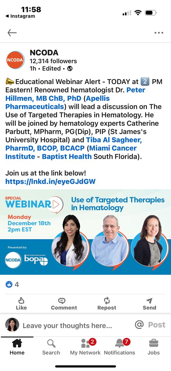 Happening today! Educational opportunity! Excited to collaborate with colleagues from the UK and NCODA @NCODAorg 

Join us at the link below!
lnkd.in/eyeGJdGW