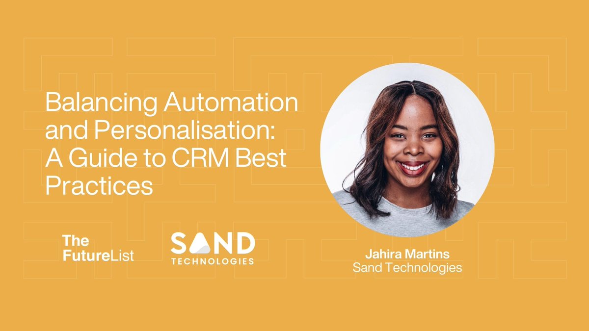 thefuturelist_'s tweet image. Delve into the art of balancing automation and personalisation. Today&apos;s blog post offers insights into CRM best practices that foster meaningful customer connections. Read more with @GlobalSandtechs at bit.ly/47kEP1v

#CRMBestPractices #BusinessAutomation