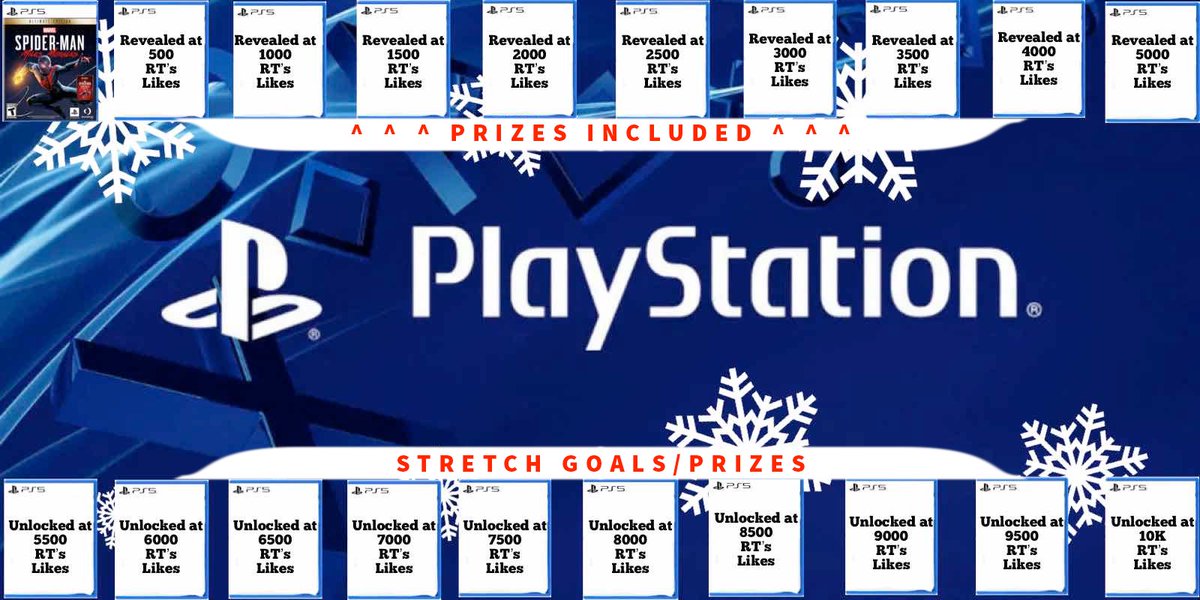 Follow+RT+Like to enter a PlayStation 5 games giveaway! *Every 500Rt/Likes I’ll reveal the next game. Over 5000Rts/likes I’ll add another game up to 10K RT’s/Likes! Open Worldwide Winner picked at random on 12/25 This will be a thread with new games revealed/announced!