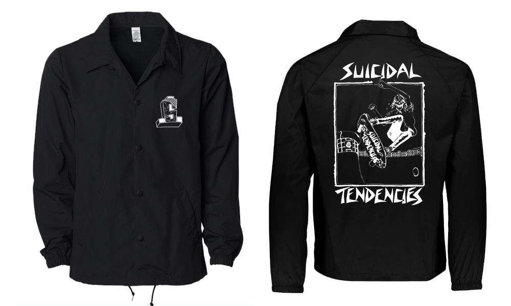 Third winter drop! First spotted at our recent live shows, Our brand new Lance Skater Windbreakers are available online NOW! Fight the elements in STyle and get ready to represent in the coming Holidays! suicidaltendenciesstore.com/products/windb…