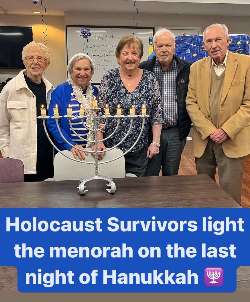 Last week Holocaust survivors in New York came together to light the menorah on the last night of Hanukkah. Bringing light to the world during a dark time. I took this photo during a Hanukkah celebration hosted by @UJAfedNY, UJA Witness Project & Sid Jacobson JCC. #neverforget