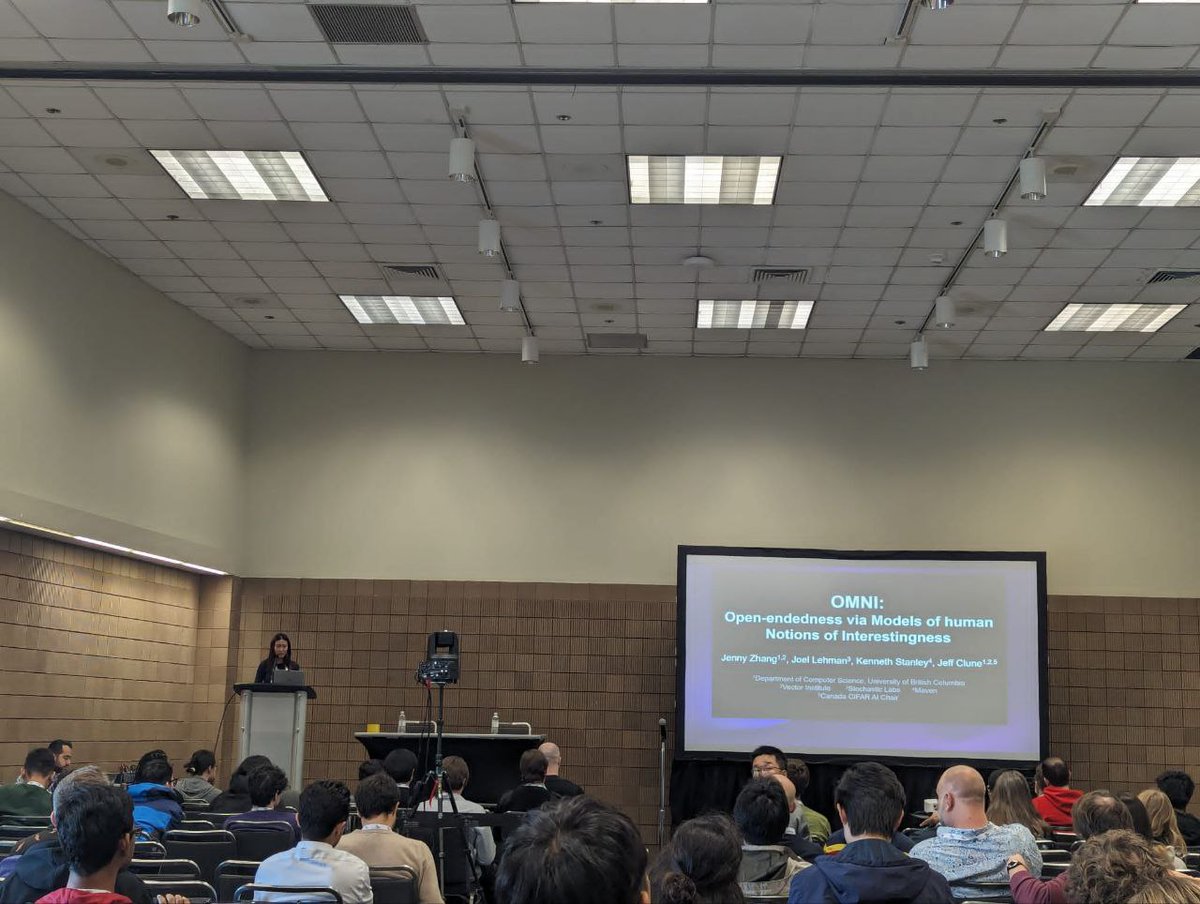 Thank you to all #NeurIPS2023 organizers! I had so much fun talking science (and non-science) with everyone, looking forward to seeing more cool works🤩 Presented works👇

OMNI: jennyzhangzt.com/omni/
QDHF: liding.info/qdhf/
QDAIF: qdaif.github.io