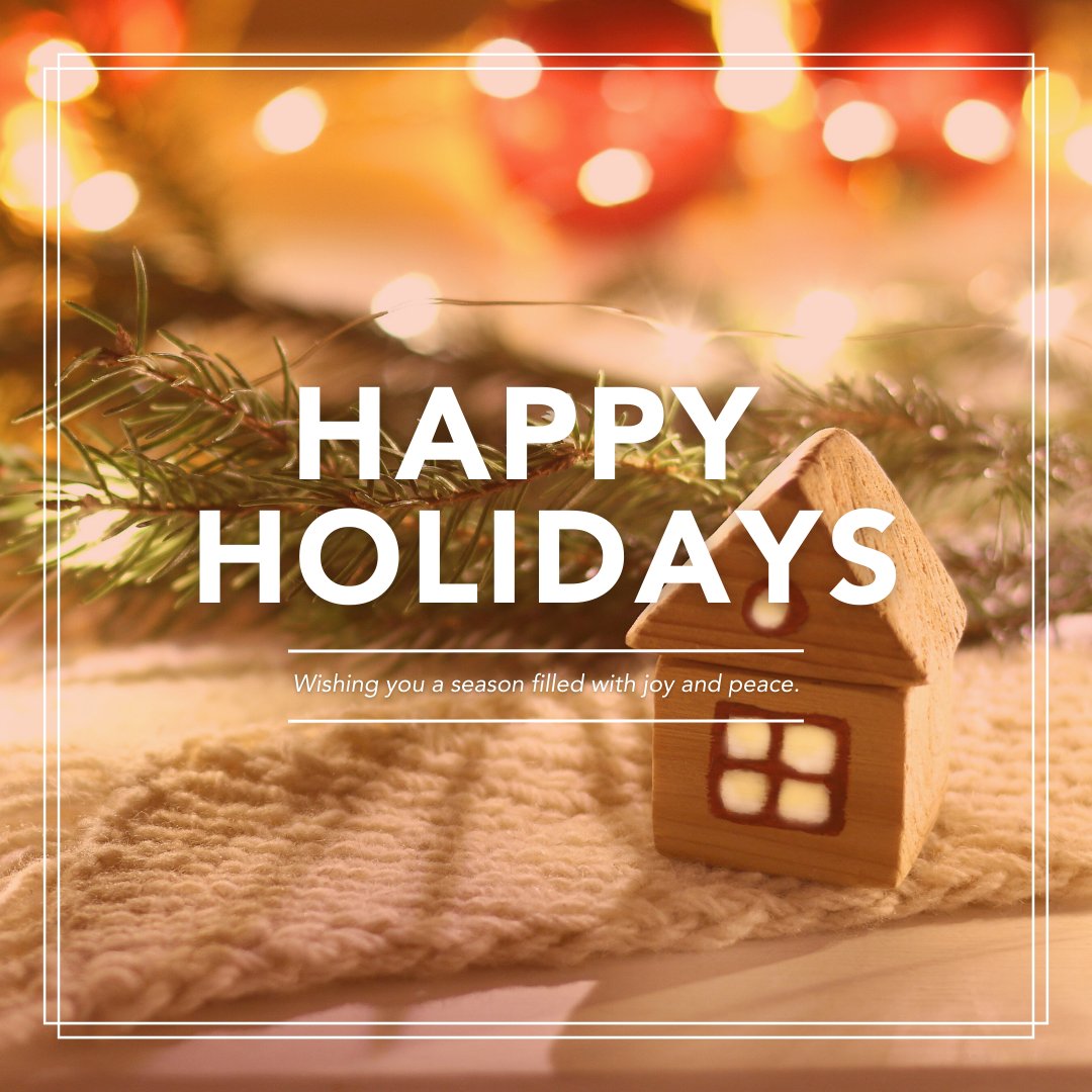 As the holidays begin, we wish you a season filled with joy, peace, and the promise of a prosperous future.  As you gather with loved ones, may your homes be a haven of warmth and dreams. Happy Holidays! 🌟🏠 #HolidayCheer #HomeownershipDreams