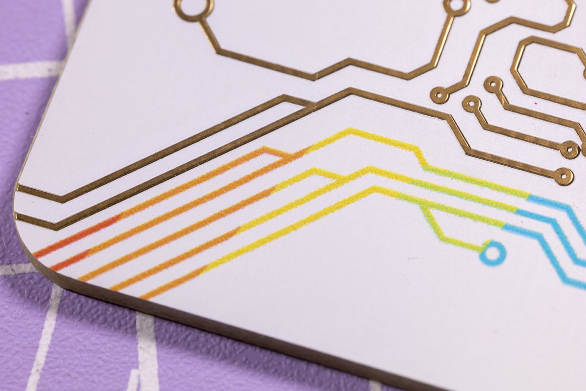 arturo182's tweet image. .@JLCPCB sent me a sample of their upcoming full-color silkscreen service and the quality is really impressive!