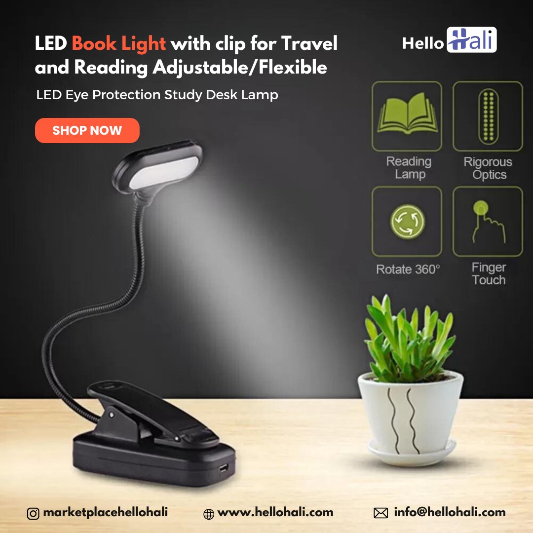 𝗟𝗘𝗗 𝗕𝗼𝗼𝗸 𝗟𝗶𝗴𝗵𝘁 𝗦𝘁𝘂𝗱𝘆 𝗗𝗲𝘀𝗸 𝗟𝗮𝗺𝗽 𝘄𝗶𝘁𝗵 𝗠𝗶𝗻𝗶 𝗖𝗹𝗶𝗽-𝗼𝗻

𝐁𝐮𝐲 𝐍𝐨𝐰: ow.ly/x98l50QjSaF

 #LEDBookLightStudyDeskLamp #ClipOnLamp #BedsideReading #hellohali #ledlamp #studytools