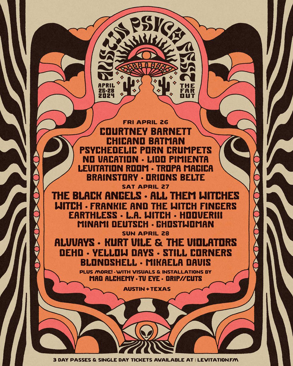 Kurt Vile and the Violators are playing Austin Psych Fest next April! Tickets available now at levitation.fm