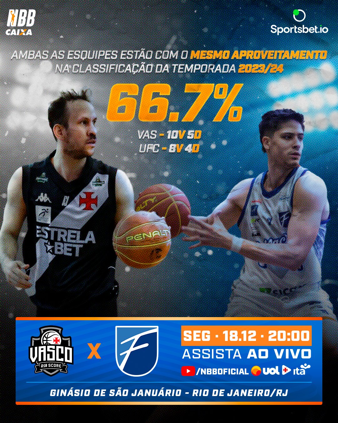 NBB CAIXA 2023/24  Franca X Brasília – Liga Nacional de Basquete