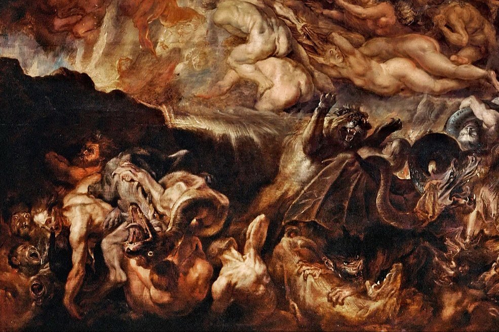 solisolsoli's tweet image. The Fall of the Damned, 1620, by Peter Paul Rubens