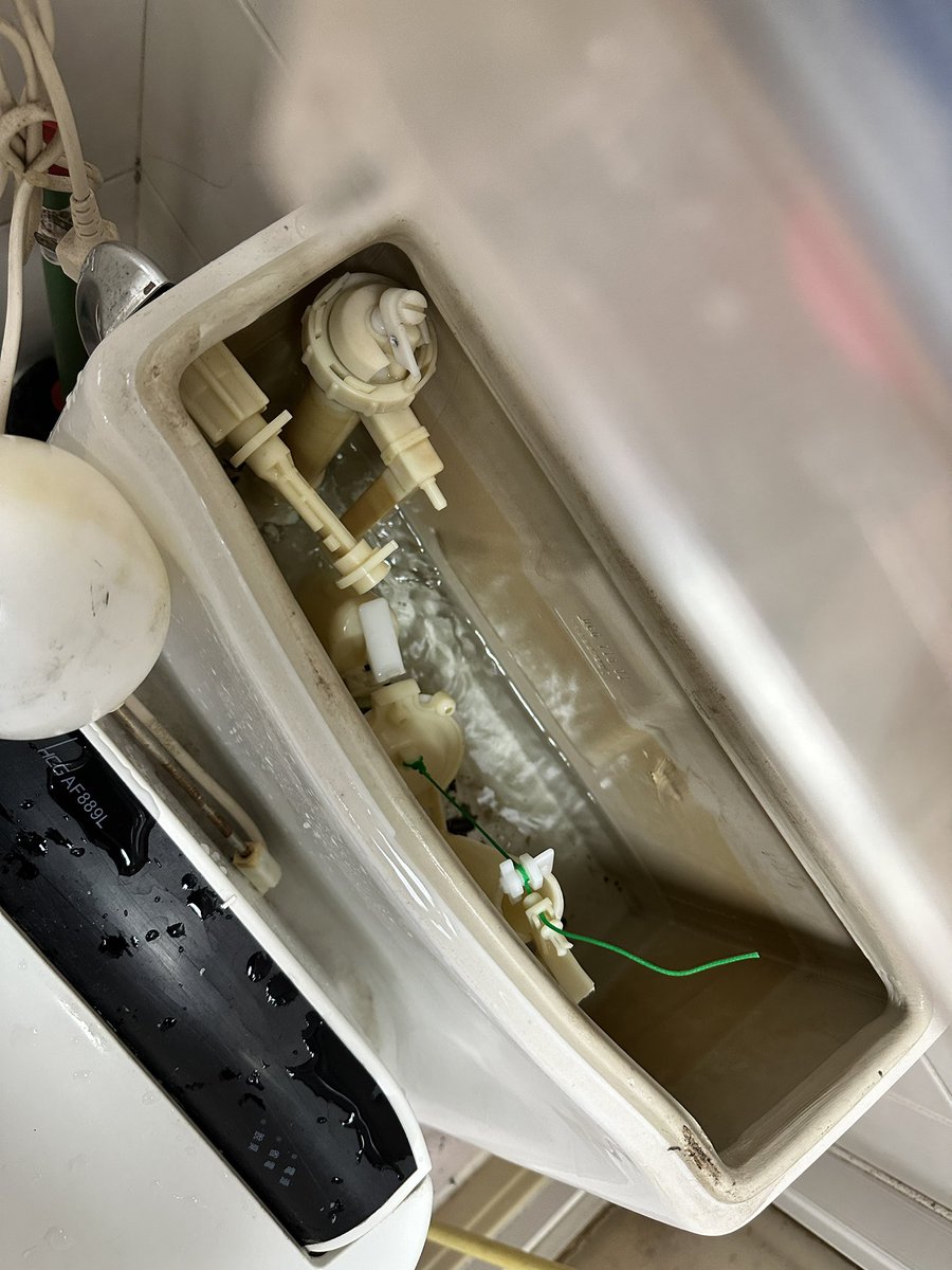 你知道潺潺流水聲通常形容什麼嗎？
老婆：⋯😐
沒錯，小溪！而這不該能形容我們家廁所😠
老婆：🥺

被用壞也只能笑了😂