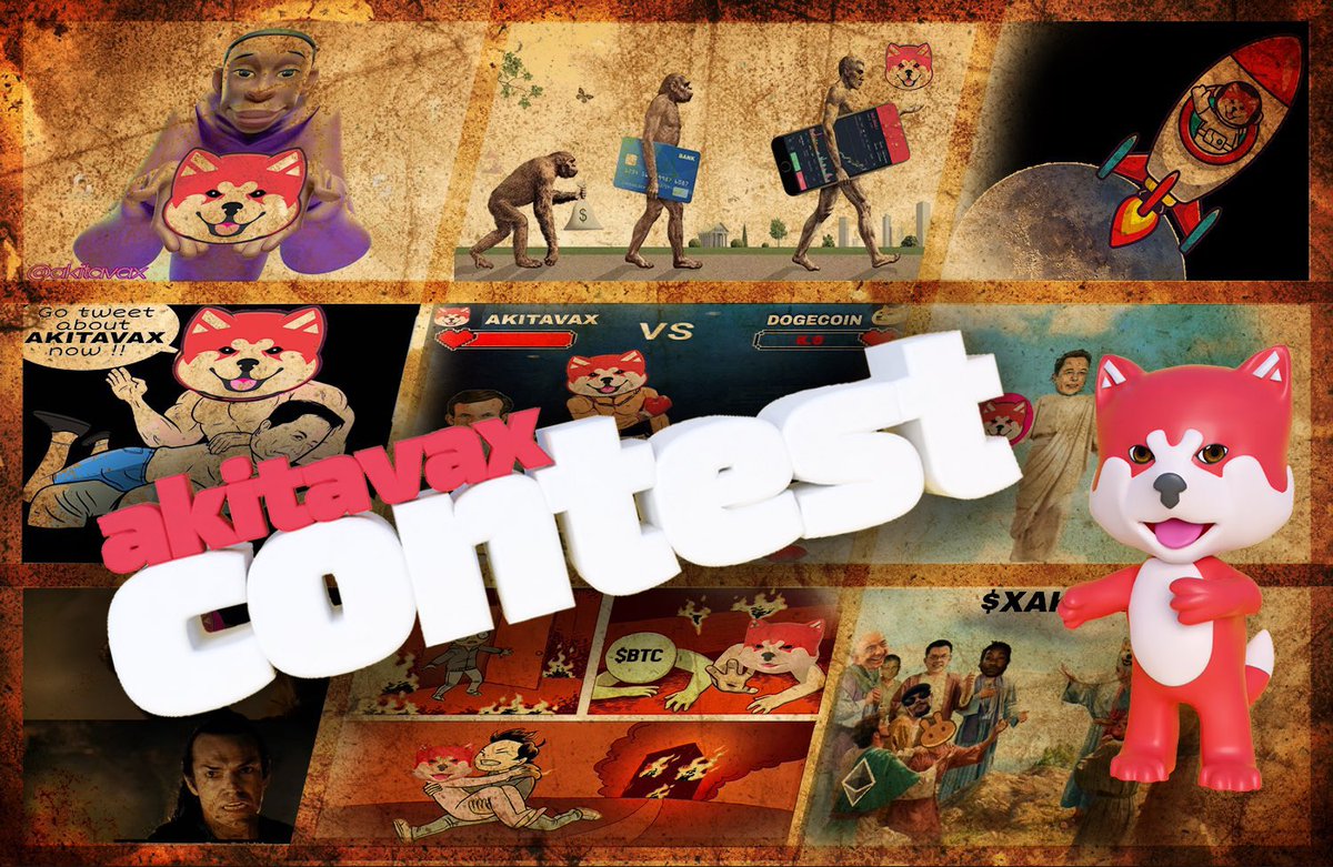 🤡 AKITAVAX #Meme Contest 🤡

🔺 5 #Avax for 5 Winners!

📋Tasks:
🔺 Rt this tweet
🔺 Comment your meme and wallet address
🔺 Share your meme on Telegram Channel t.me/akitavaxcommun…

#TheMascotOfAvax #Giveaway