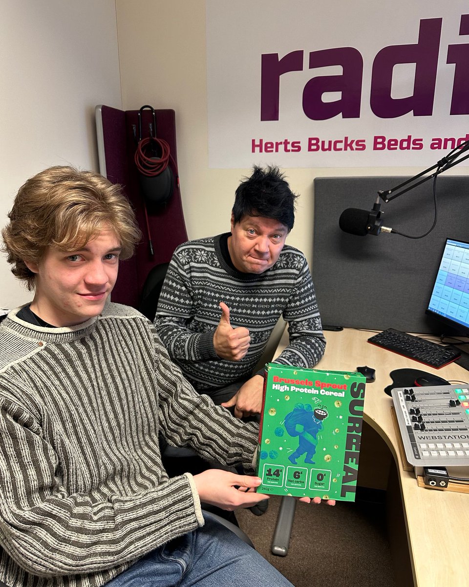 🥬🥣😋 Join Colin & Tom at 7pm on @TringRadio for a live taste test of this surreally sprouty cereal! Will it taste just like Brussels Sprouts? You’ll have to listen to find out! #herts #bucks #beds #localradio #tringradio #music #hits #Brussells #sprouts #cereal
