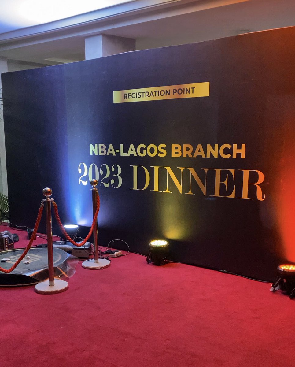 It was a Fun night  @NbaLagos  Annual dinner, with the theme : Black Tie 🎀