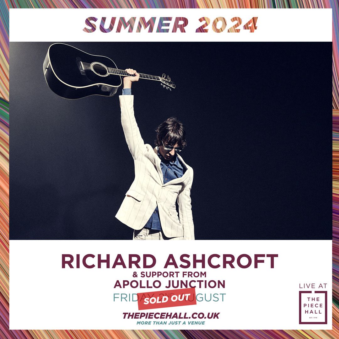 💥ANNOUNCEMENT💥 We're thrilled to be supporting one of our idols @richardashcroft at sold out @ThePieceHall on Friday 2nd August 2024 with @CuffeandTaylor Years and years of hard graft is paying off 🙌