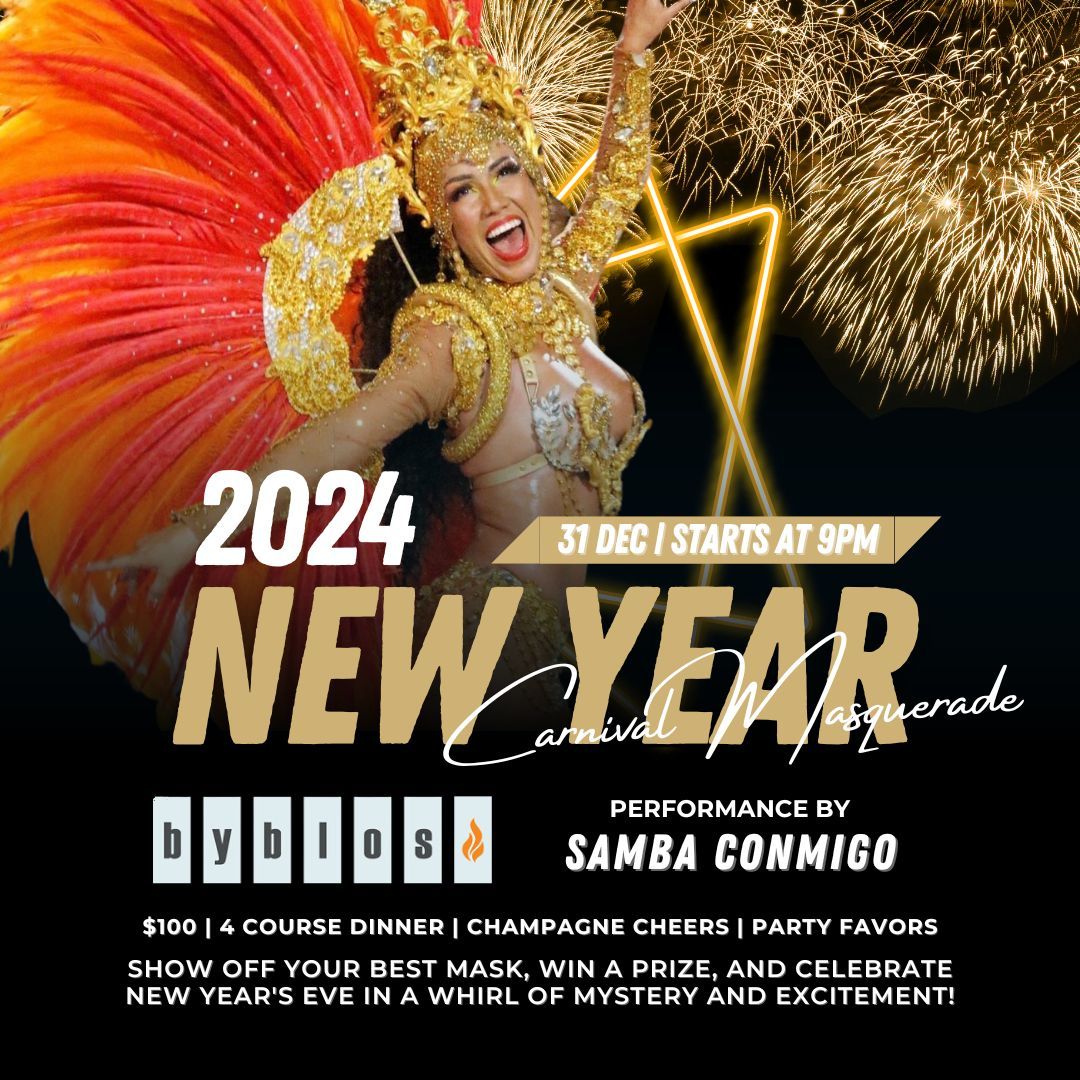 This #NewYearsEve at Byblos promises to be a truly unique and special experience you won't want to forget! 🎉 Experience the Magic of #MasqueradeMystique 2024! 

#TampaEvents #TampaNYE #NYE2024 #ThingsToDoInTampa #NewYears2024 #NYEParty #PartyInTampa