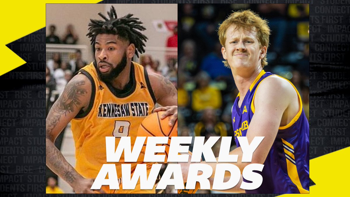 Time to hand out some #ASUNMBB Weekly Awards! ⬇️ 🟡 Demond Robinson, @KSUOWLSMBB 🟣 Owen McCormack, @LipscombMBB Full release ⬇️ 📰 | asunsports.org/news/2023/12/1… #ASUNBuilt