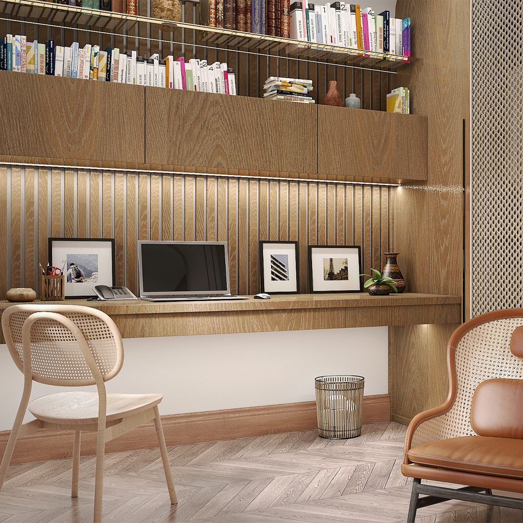 HomiloCompany's tweet image. Creamy Chic: A Contemporary Home Office With Tawny Accents
Productivity gets a trendy boost in a serene, cream-toned home office, accented with sleek caramel touches and stylishly comfortable statement rattan armchairs. 
#homeoffice #homeofficedecor #homeofficeideas