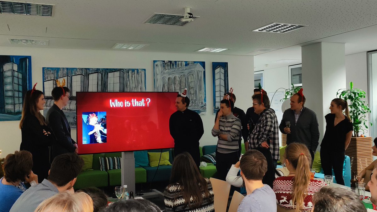 As the year is coming to an end, we had a blast at our yearly christmas party! ✨🎄 The festivities were in full swing as we recapped the highlights of our year and then engaged our intellect with an interactive "AMC" quiz.  🤓🎁 Thanks to everyone for this joyful evening. 🥳