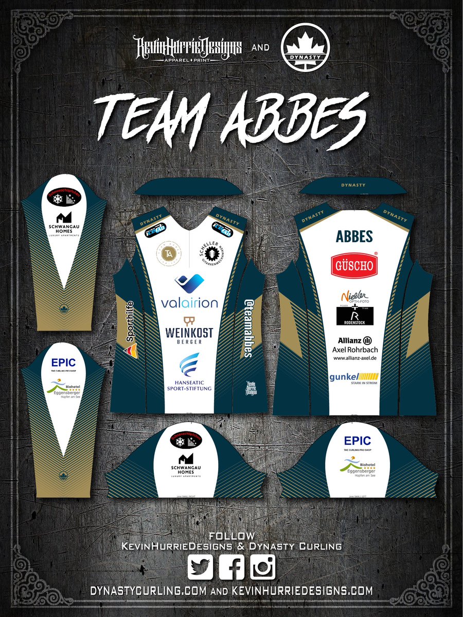 Apparel I Designed For Team Abbes
.
#kevinhurriedesigns #dynastycurling #teamdynasty #teamabbes #curling #curlingapparel #apparel #sports #sportsapparel #design #art #jersey #shirts #jackets #clothing #custom #sublimation #subdye #madeincanada #canadianmade