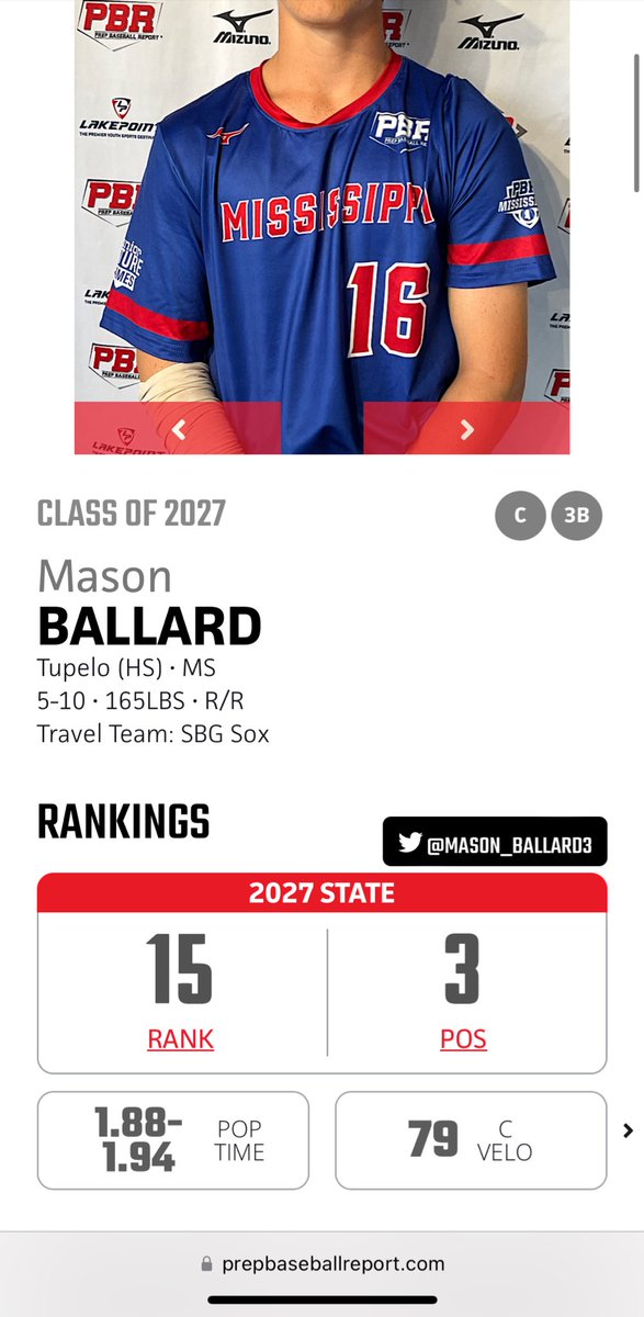 Thank you for the ranking @PBR_Mississippi @mattmiller59
Gonna continue to keep working.