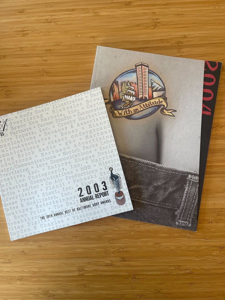 Remembering these fun ADDYs themes 🏆

2003 Annual Report by Carton Donofrio Partners
2004 With an Attitude by Delaney &amp; Associates

Want to enter your work? Submit here by January 12, 2024 (Late deadline January 19th, 2024):
enter.americanadvertisingawards.com/a/Organization…