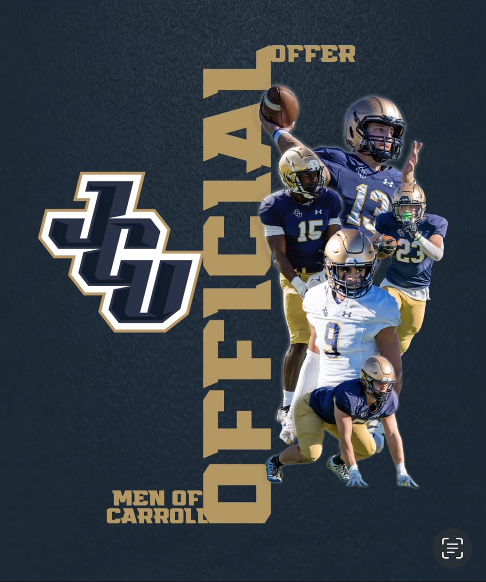 After hearing from @FBCoachTJ I am blessed to have received an offer from @JCUFootball. @ICCPFootball @MattBowen41 @MDohertyICCP @MrBettinazzi