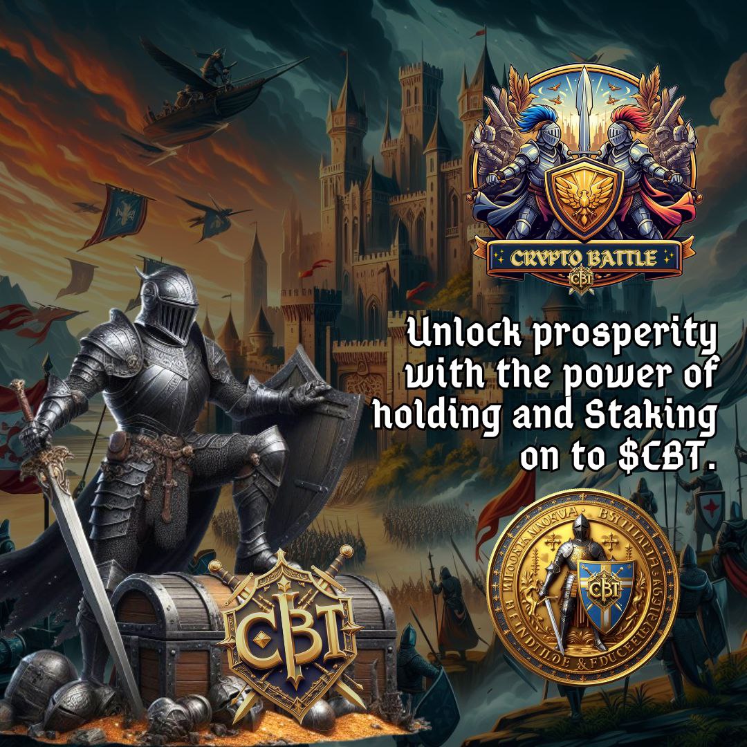 Crypto Battle is the future of blockchain gaming 🎮. The CBT token is the key 🔑 to the battleverse, and staking your tokens 💰 is the best way to earn rewards 🎁 and show your support 💪 for the game.

#CryptoBattle #CBT #playtoearn #blockchaingaming #blockchain #NFT #gamfi