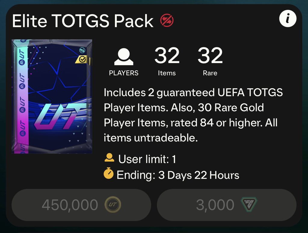 I will buy some of you this pack Elite TOTGS Pack 30x84 - Like ❤️ - Comment Console - Follow @MarcFUTTrader 🍀 Good Luck!